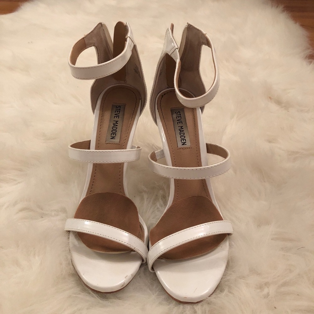 White high heels